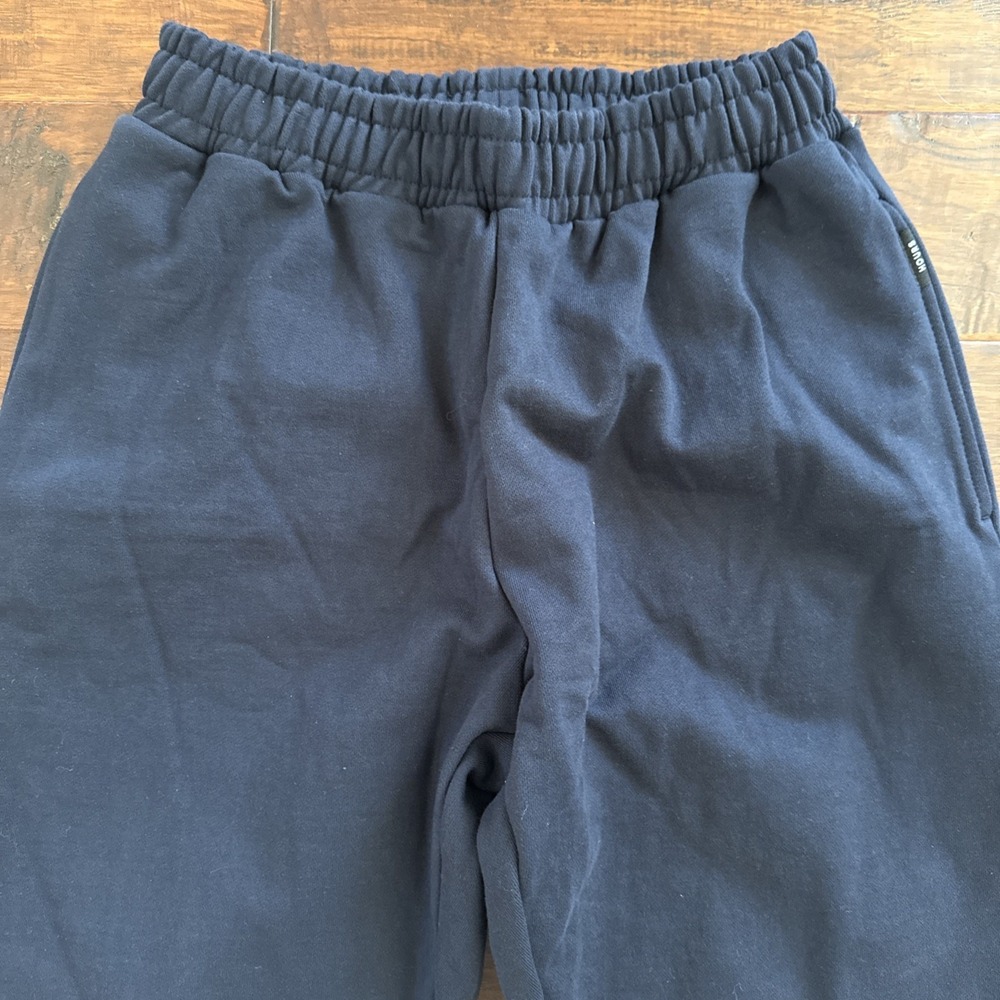 HOURS Men's Open Bottom Sweatpants Navy Thick Quality Size XL EUC - Picture 2 of 7